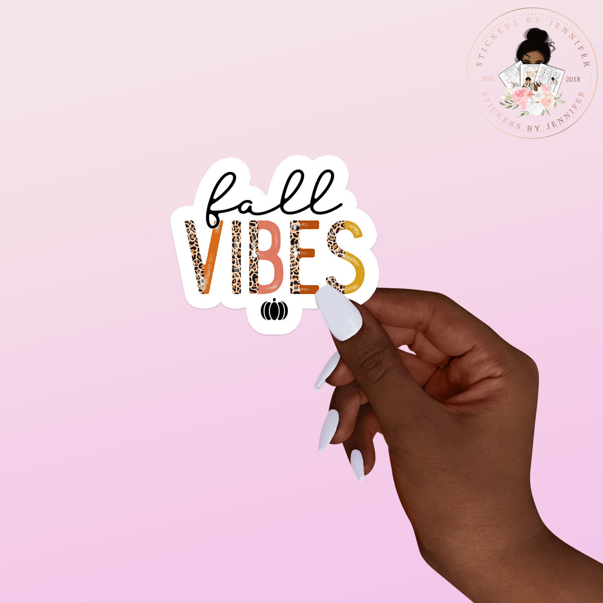 Fall Vibes Vinyl Sticker