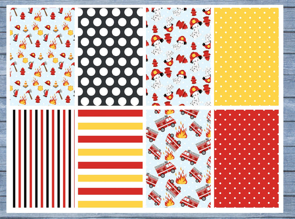 Fire Truck Full Box Planner Stickers, Big Happy Planner, Erin Condren, Classic Happy Planner