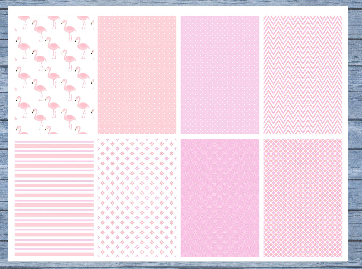 Flamingo Full Box Planner Stickers, Big Happy Planner, Erin Condren, Classic Happy Planner, Mini Happy Planner