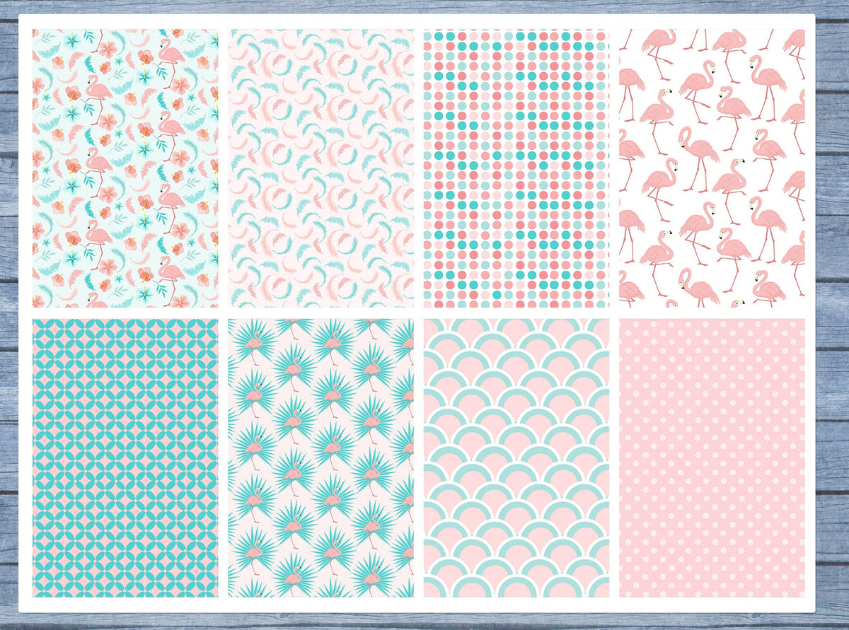 Flamingo Full Box Planner Stickers, Big Happy Planner, Erin Condren, Classic Happy Planner, Mini Happy Planner