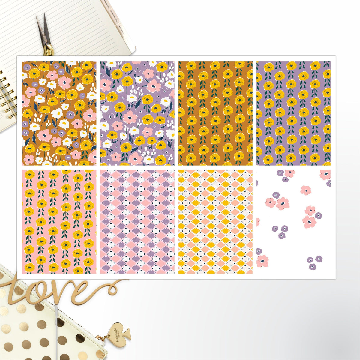 Floral Full Box Big Happy Planner, Erin Condren, Classic Happy Planner