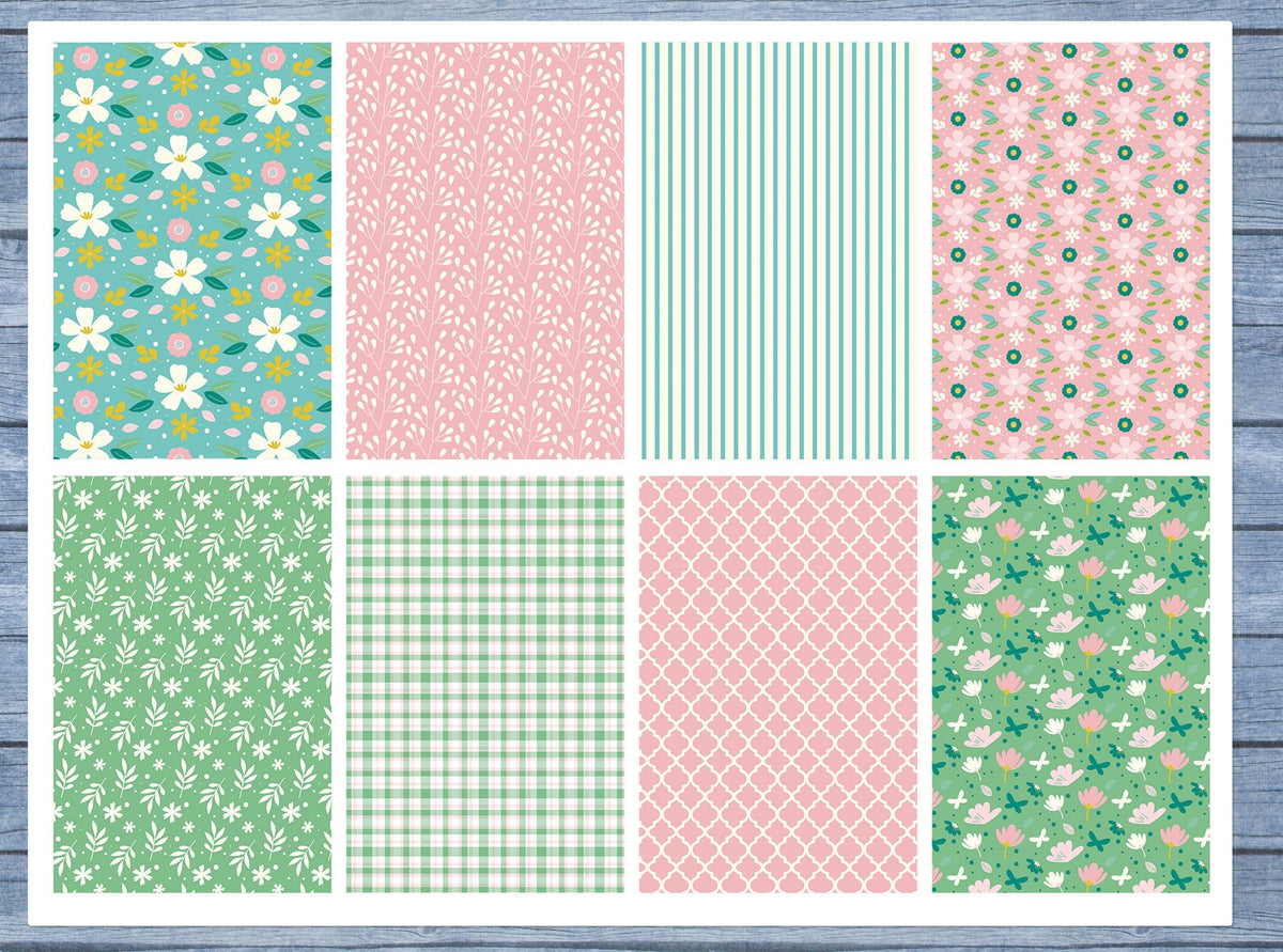 Floral Full Box Planner Stickers, Big Happy Planner, Erin Condren, Classic Happy Planner, Mini Happy Planner
