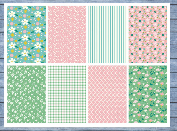 Floral Full Box Planner Stickers, Big Happy Planner, Erin Condren, Classic Happy Planner, Mini Happy Planner