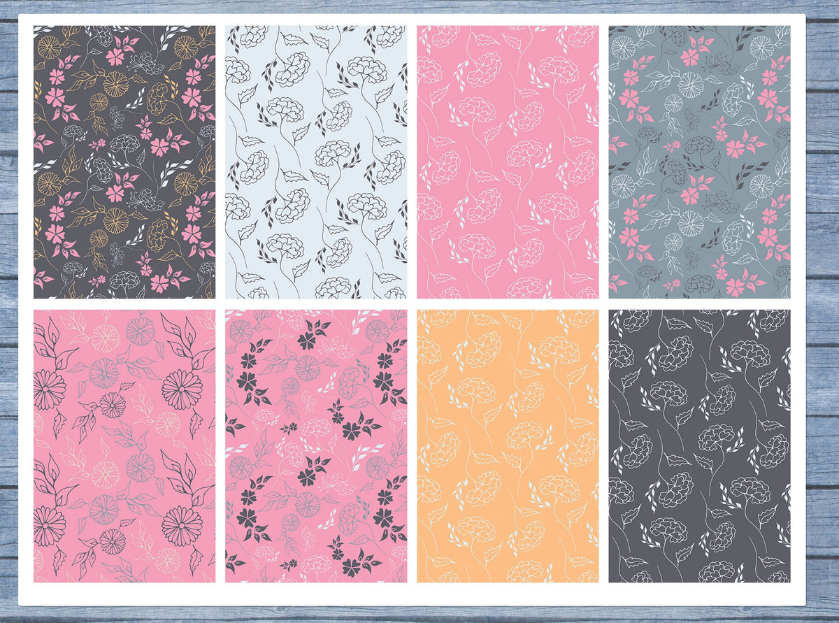 Floral Full Box Planner Stickers, Big Happy Planner, Erin Condren, Classic Happy Planner, Mini Happy Planner