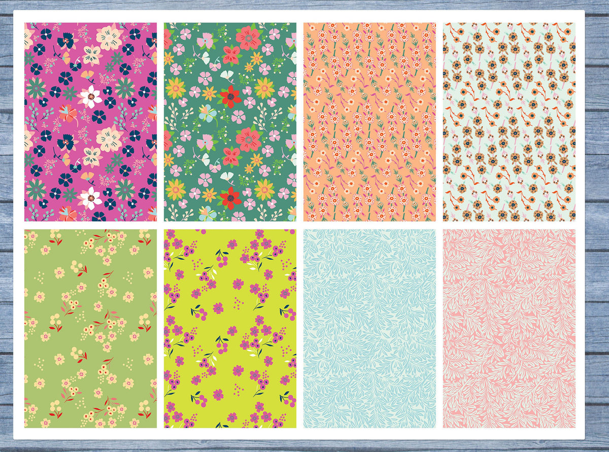 Floral Full Box Planner Stickers, Big Happy Planner, Erin Condren, Classic Happy Planner, Mini Happy Planner