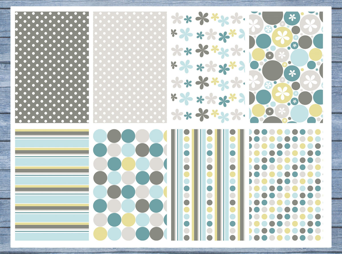 Flower Pattern Full Box Planner Stickers, Big Happy Planner, Erin Condren, Classic Happy Planner