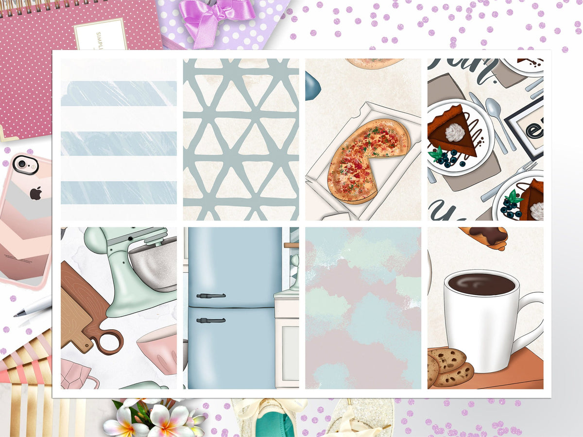 Food Vibes Full Box Big Happy Planner, Erin Condren, Classic Happy Planner
