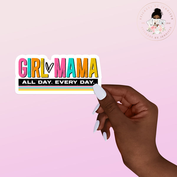 Girl Heart Mama Vinyl Sticker
