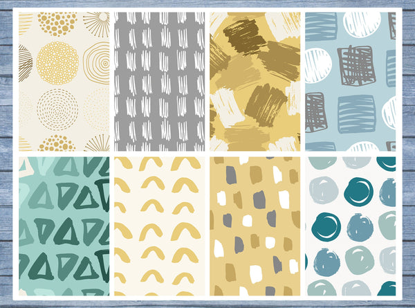 Gold Pattern Full Box Planner Stickers, Big Happy Planner, Erin Condren, Classic Happy Planner
