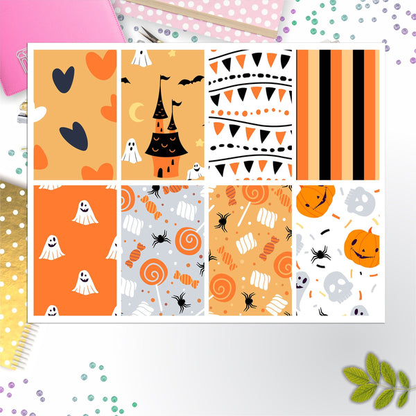 Halloween Pattern Full Box Big Happy Planner, Erin Condren, Classic Happy Planner