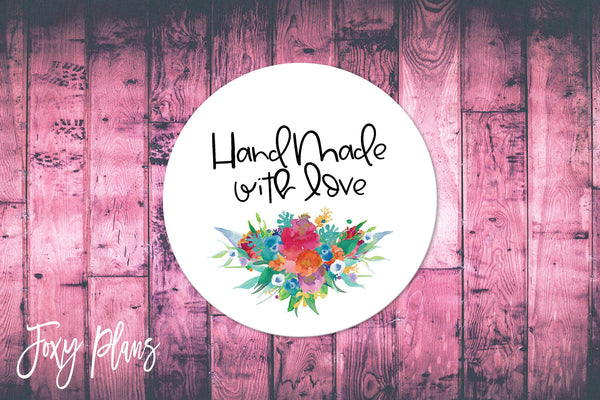 Handmade With Love, Small Business  Envelope Stickers