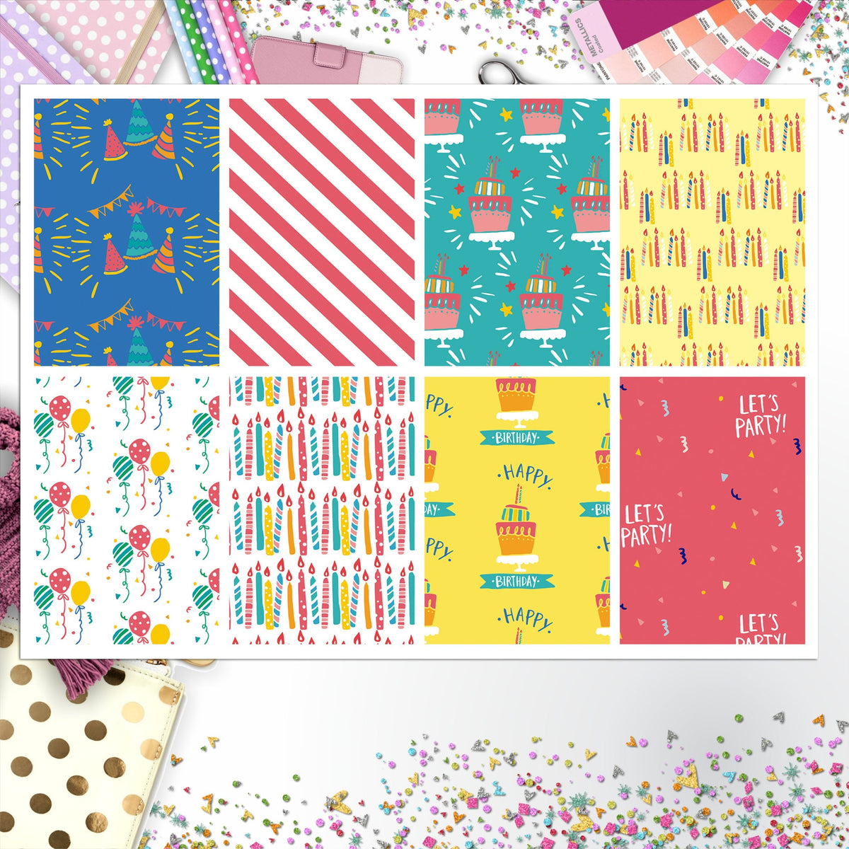 Happy Birthday Full Box Big Happy Planner, Erin Condren, Classic Happy Planner