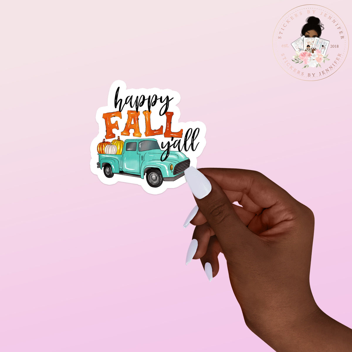 Happy Fall Vinyl Sticker