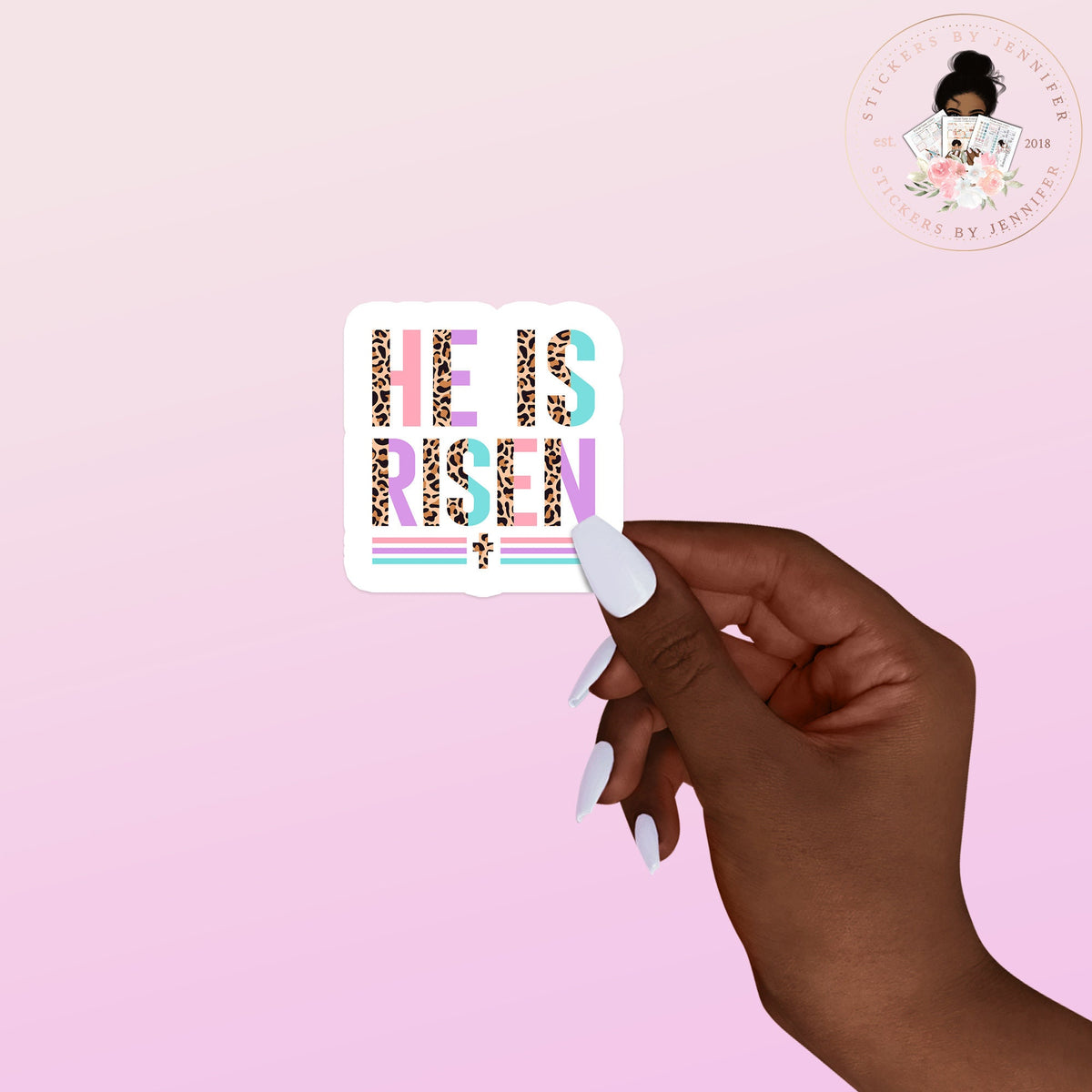 He Risen Vinyl Sticker