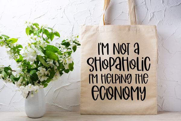 Helping The Economy 100% Cotton Tote Bag