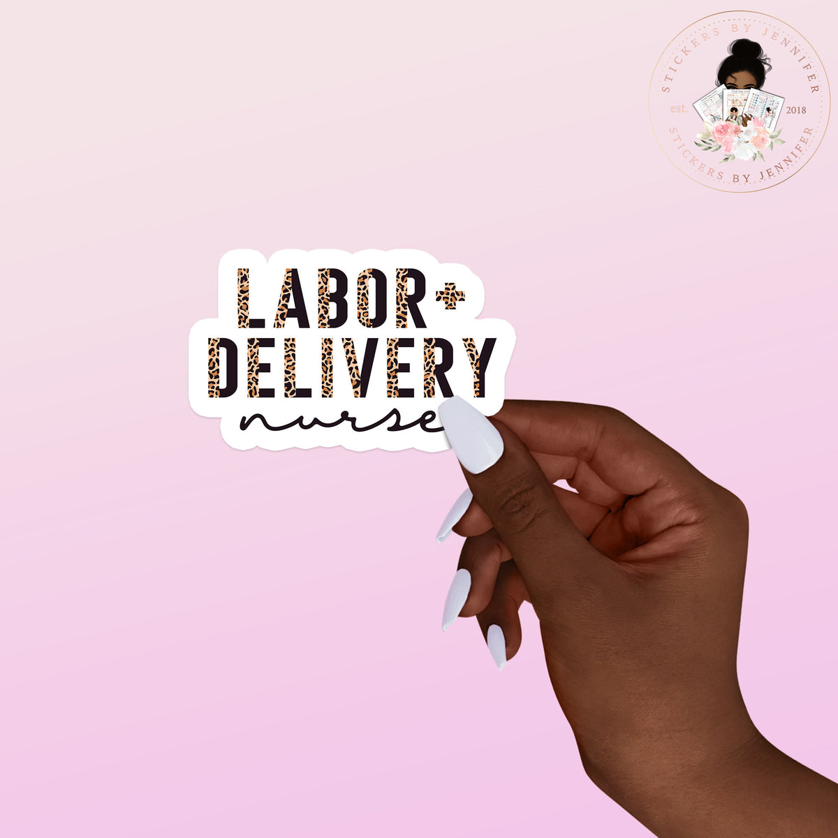 Labor Delivery Nurse Vinyl Sticker