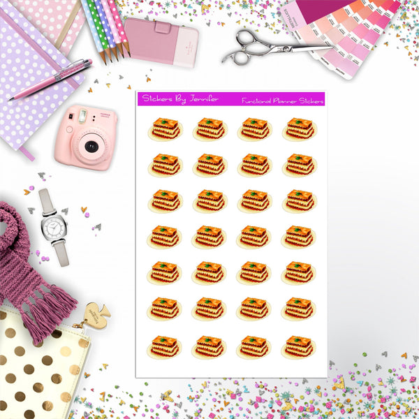 Lasagna Stickers, Planner Stickers, Journal Stickers, Functional Planner Stickers, Stationary Stickers