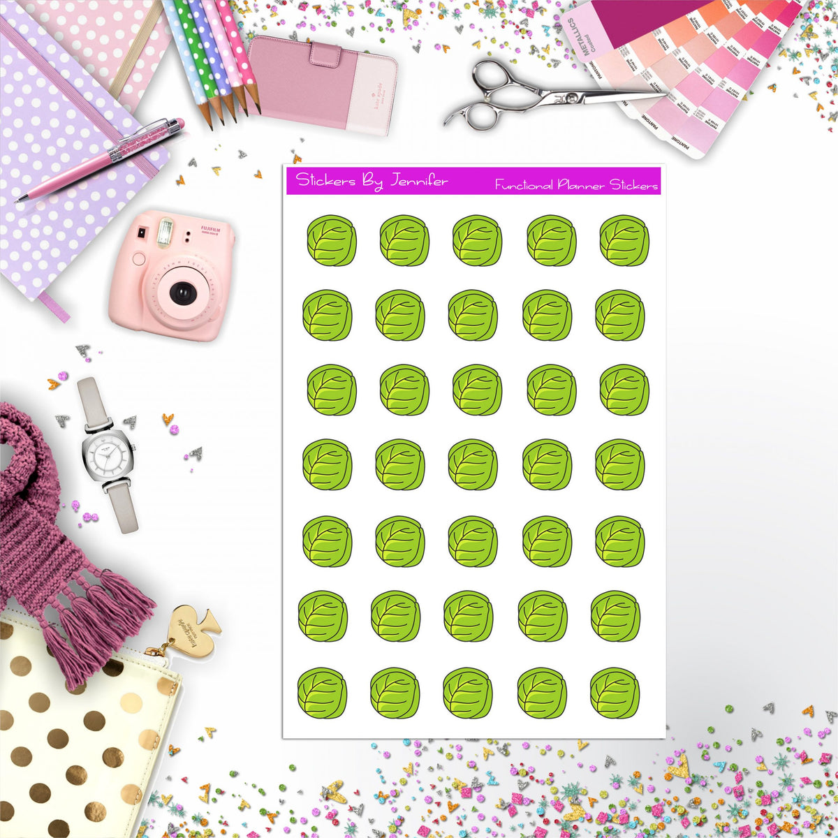 Lettuce Stickers, Planner Stickers, Journal Stickers, Functional Planner Stickers, Stationary Stickers