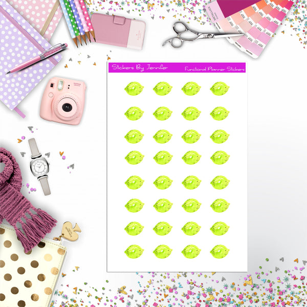 Lime Stickers, Planner Stickers, Journal Stickers, Functional Planner Stickers, Stationary Stickers