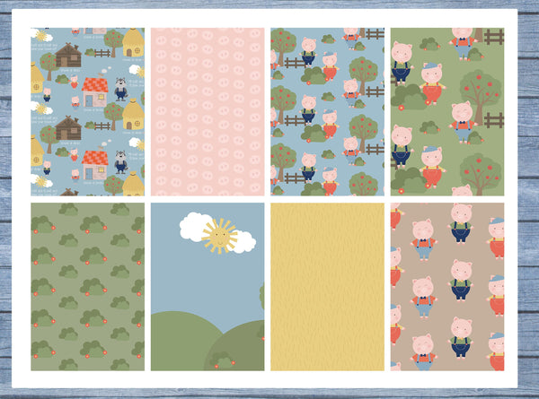 Little Pigs Full Box Planner Stickers, Big Happy Planner, Erin Condren, Classic Happy Planner