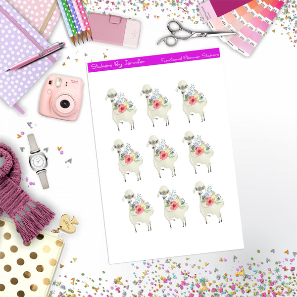 Llama Stickers, Planner Stickers, Journal Stickers, Functional Planner Stickers, Stationary Stickers