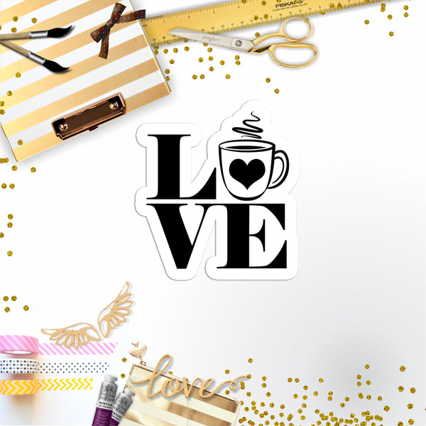 Love Coffee Vinyl Sticker