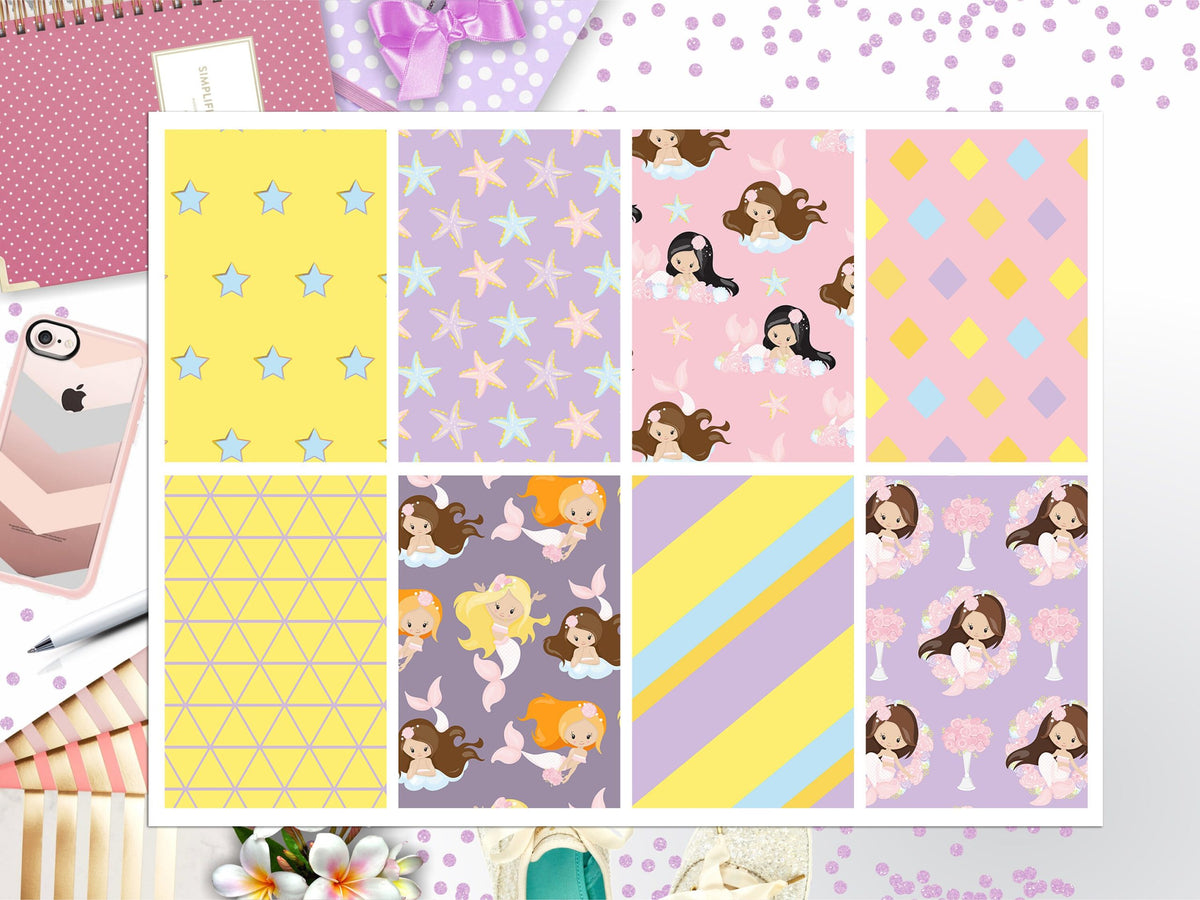 Mermaid Full Box Big Happy Planner, Erin Condren, Classic Happy Planner