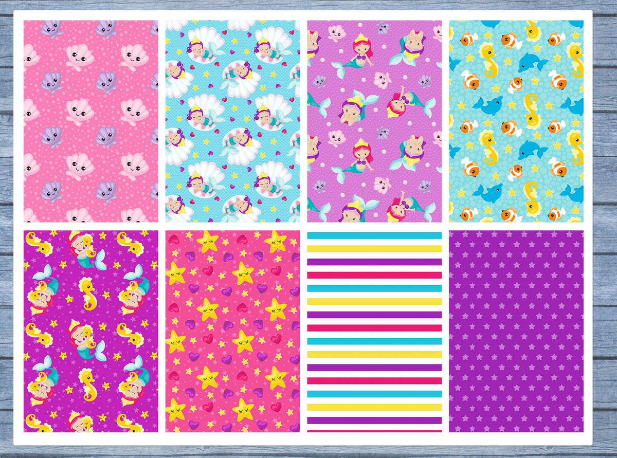 Mermaid Full Box Planner Stickers, Big Happy Planner, Erin Condren, Classic Happy Planner, Mini Happy Planner