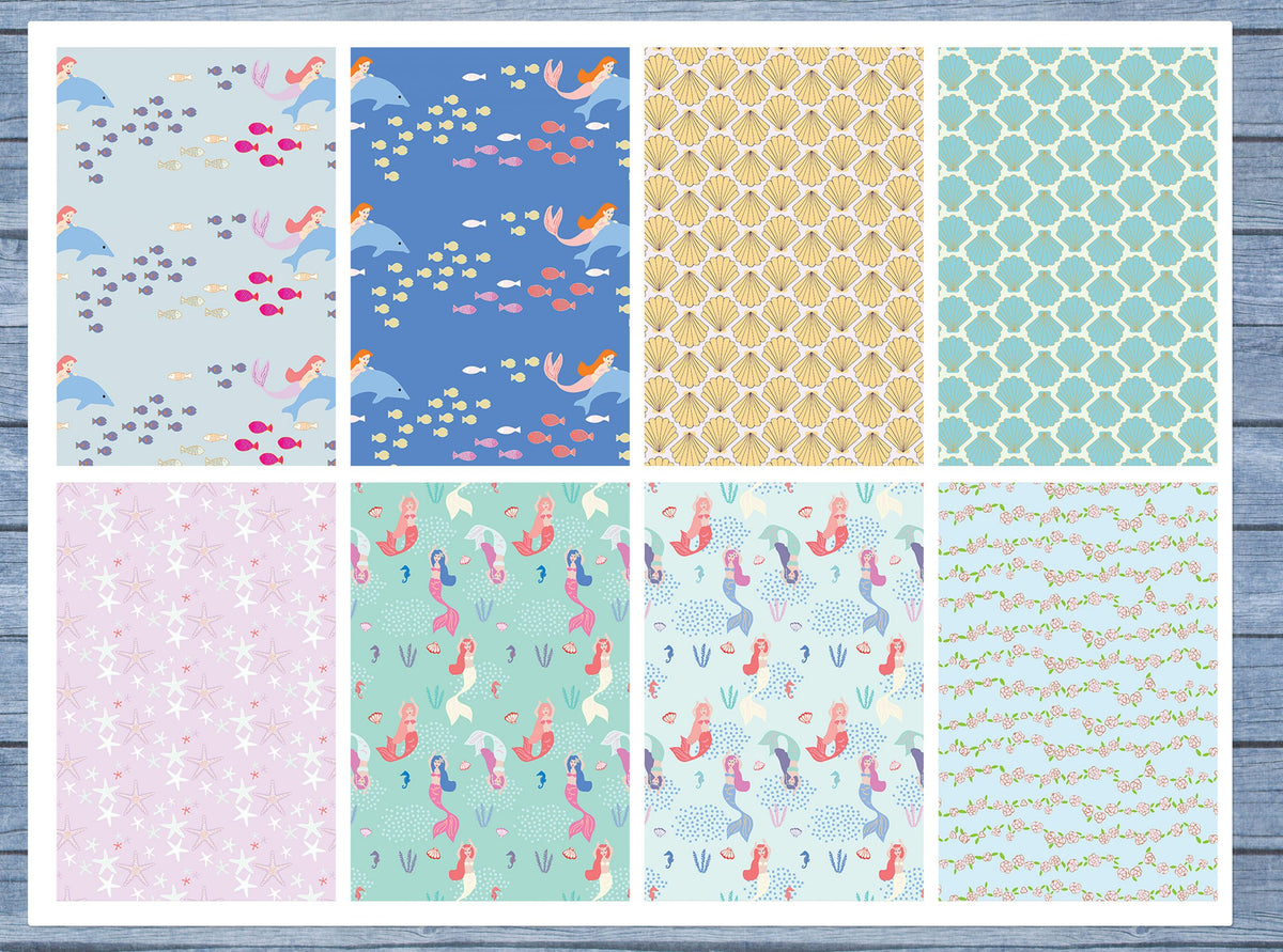 Mermaid Full Box Planner Stickers, Big Happy Planner, Erin Condren, Classic Happy Planner, Mini Happy Planner
