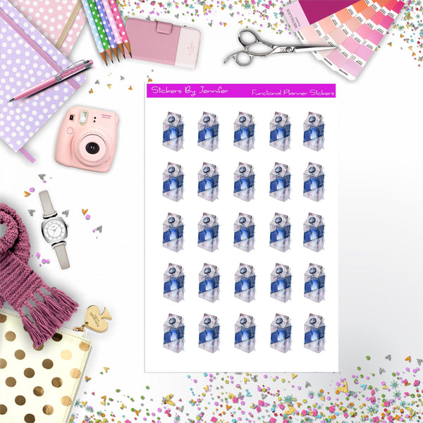 Milk Stickers, Planner Stickers, Journal Stickers, Functional Planner Stickers, Stationary Stickers