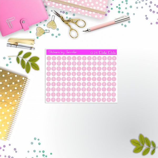 Mini Date Covers, Date Dots, Number Stickers M-56, Planner Stickers, Journal Stickers, Functional Planner Stickers, Stationary Stickers