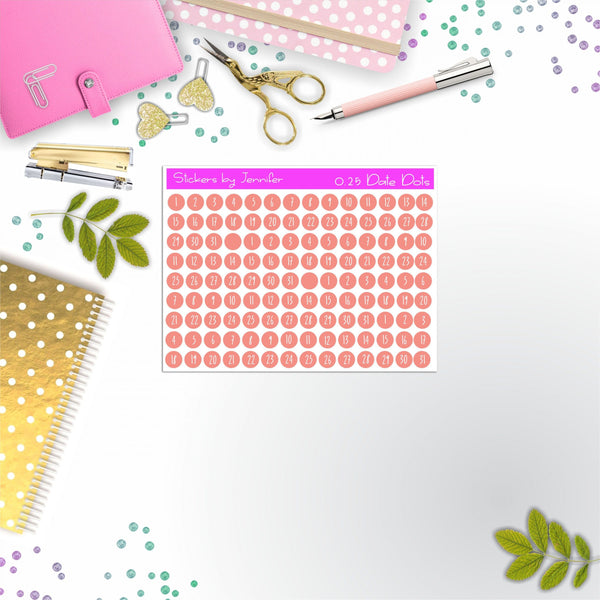Mini Date Covers, Date Dots, Number Stickers M-69, Planner Stickers, Journal Stickers, Functional Planner Stickers, Stationary Stickers