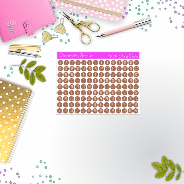 Mini Date Covers, Date Dots, Number Stickers M-94, Planner Stickers, Journal Stickers, Functional Planner Stickers, Stationary Stickers