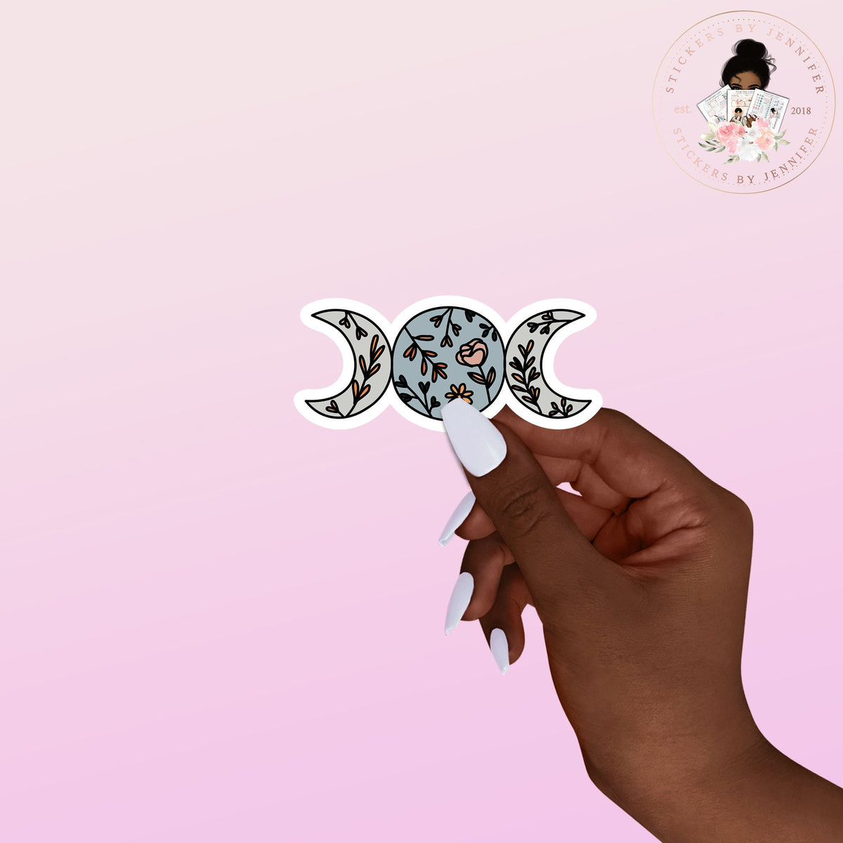 Moon Phases Vinyl Sticker