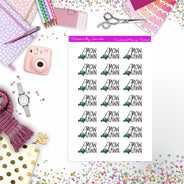 Mow Lawn Stickers, Planner Stickers, Journal Stickers, Functional Planner Stickers, Stationary Stickers