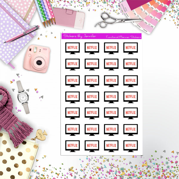 Netflix Binge Planner Stickers