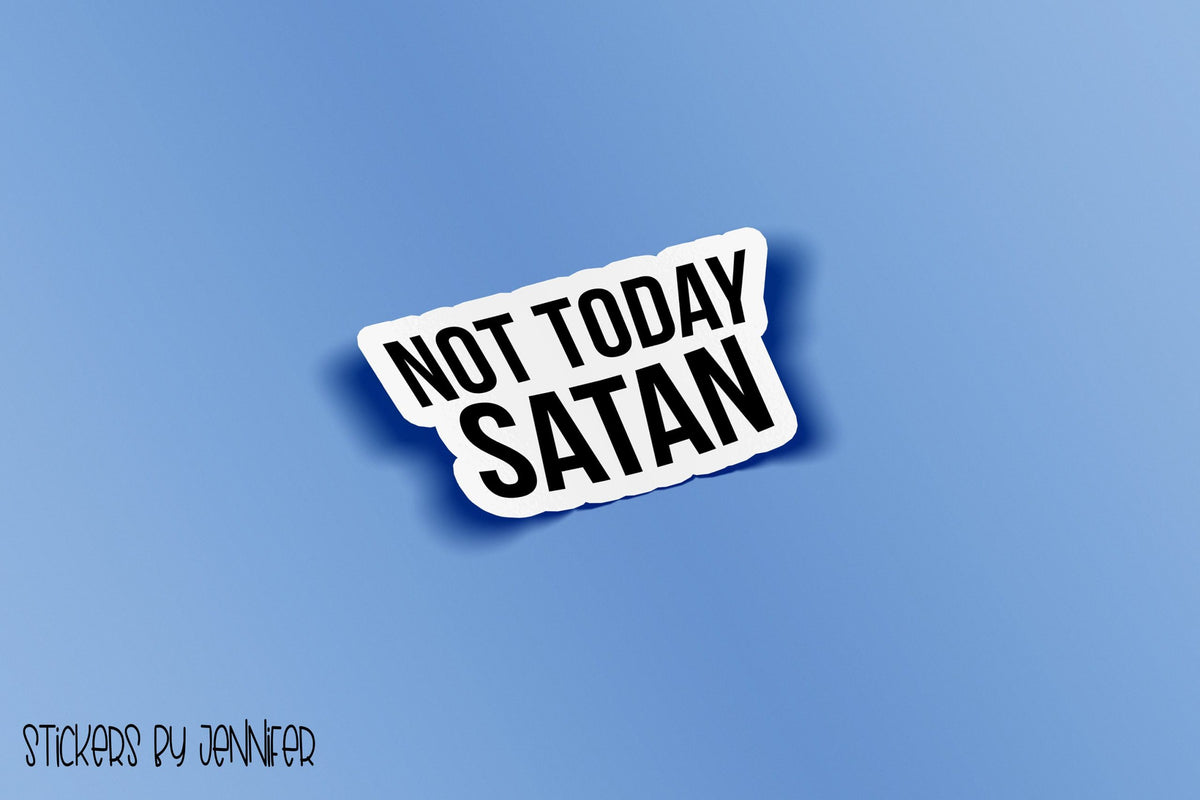 No Satan Vinyl Sticker