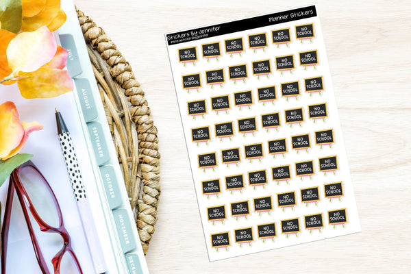 No School Planner Stickers, Bullet Journal Stickers, Functional Planner Stickers, Stationary Stickers