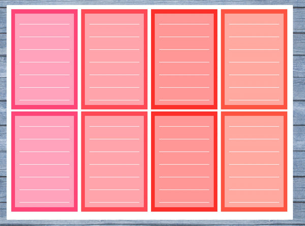 Outlined Full Box Planner Stickers, Full Box Planner Stickers, Functional Planner Stickers, Journal Stickers, Stationary Stickers