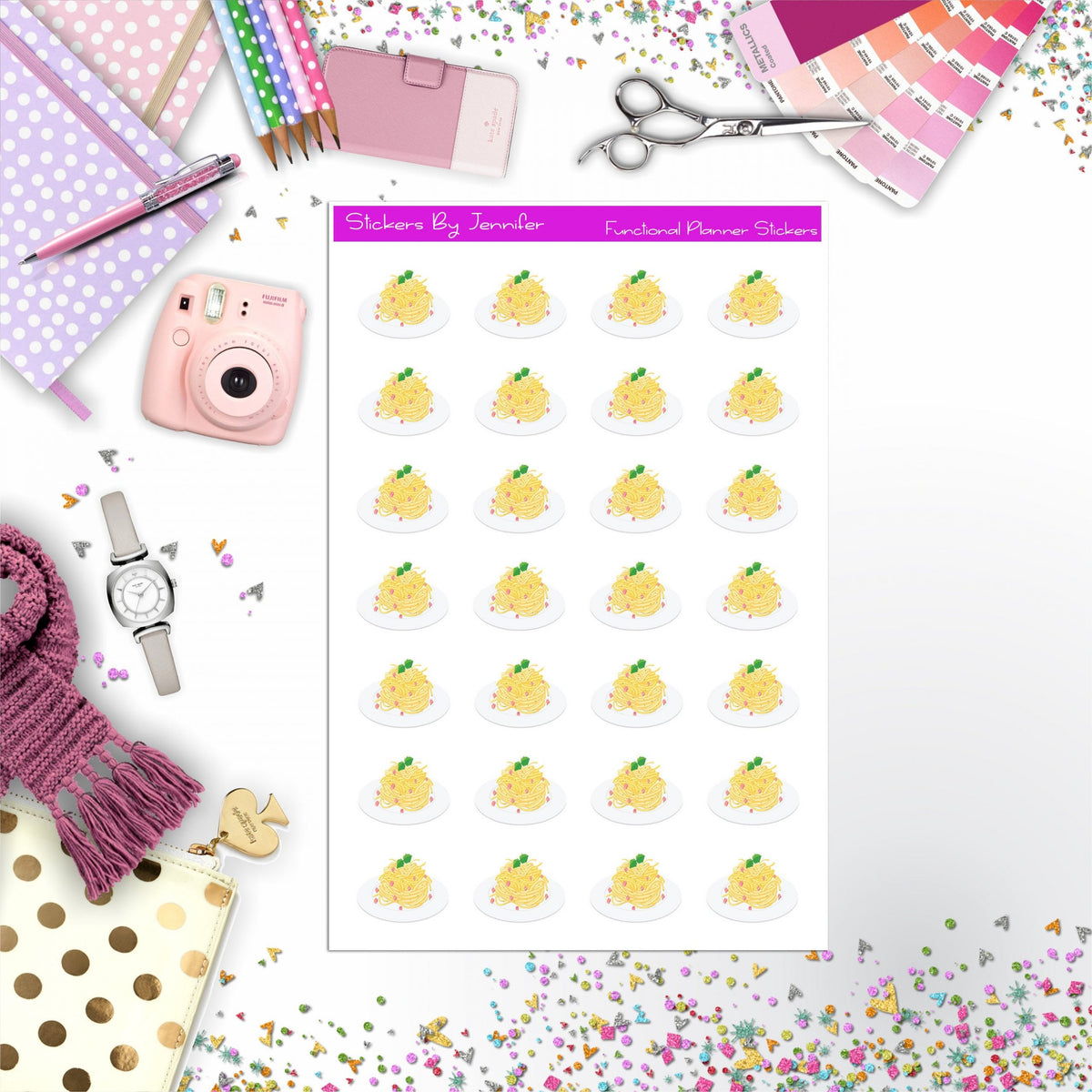 Pasta Planner Stickers