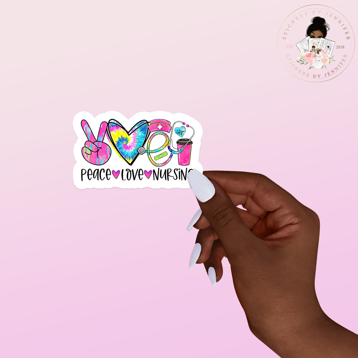 Peace Love Nursing Vinyl Sticker