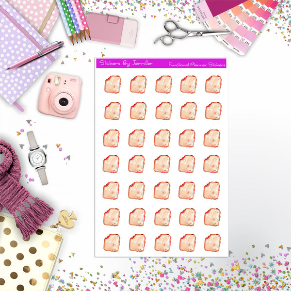 Peanut Butter And Jelly Sandwich Stickers, Planner Stickers, Journal Stickers, Functional Planner Stickers, Stationary Stickers