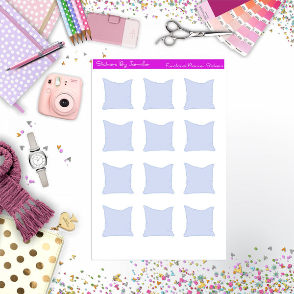 Pillow Stickers, Planner Stickers, Journal Stickers, Functional Planner Stickers, Stationary Stickers