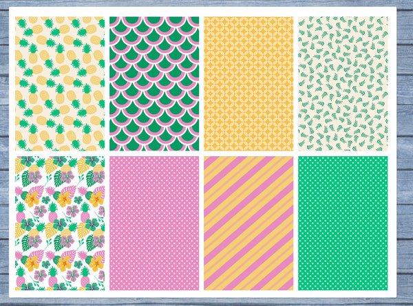 Pineapple Hearts Full Box Planner Stickers, Big Happy Planner, Erin Condren, Classic Happy Planner, Mini Happy Planner