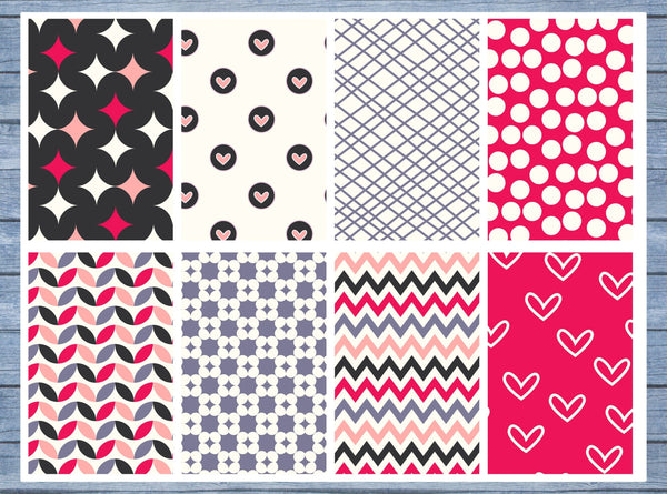 Pink Hearts Full Box Planner Stickers, Big Happy Planner, Erin Condren, Classic Happy Planner