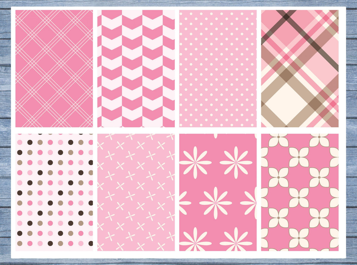 Pink Patterns Full Box Planner Stickers, Big Happy Planner, Erin Condren, Classic Happy Planner