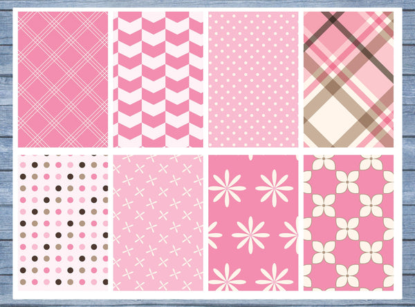 Pink Patterns Full Box Planner Stickers, Big Happy Planner, Erin Condren, Classic Happy Planner