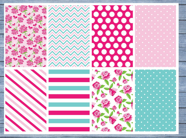 Pink Roses Full Box Planner Stickers, Big Happy Planner, Erin Condren, Classic Happy Planner