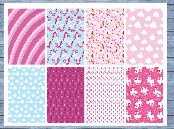 Pink Unicorns Full Box Planner Stickers, Big Happy Planner, Erin Condren, Classic Happy Planner, Mini Happy Planner