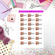 Pizza Takeout Stickers, Planner Stickers, Journal Stickers, Functional Planner Stickers, Stationary Stickers